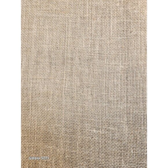 Rustic Burlap Fabric Tablecloth, Farmhouse Wedding Decor, Eco Friendly Craft Mat - Picture 1 of 6